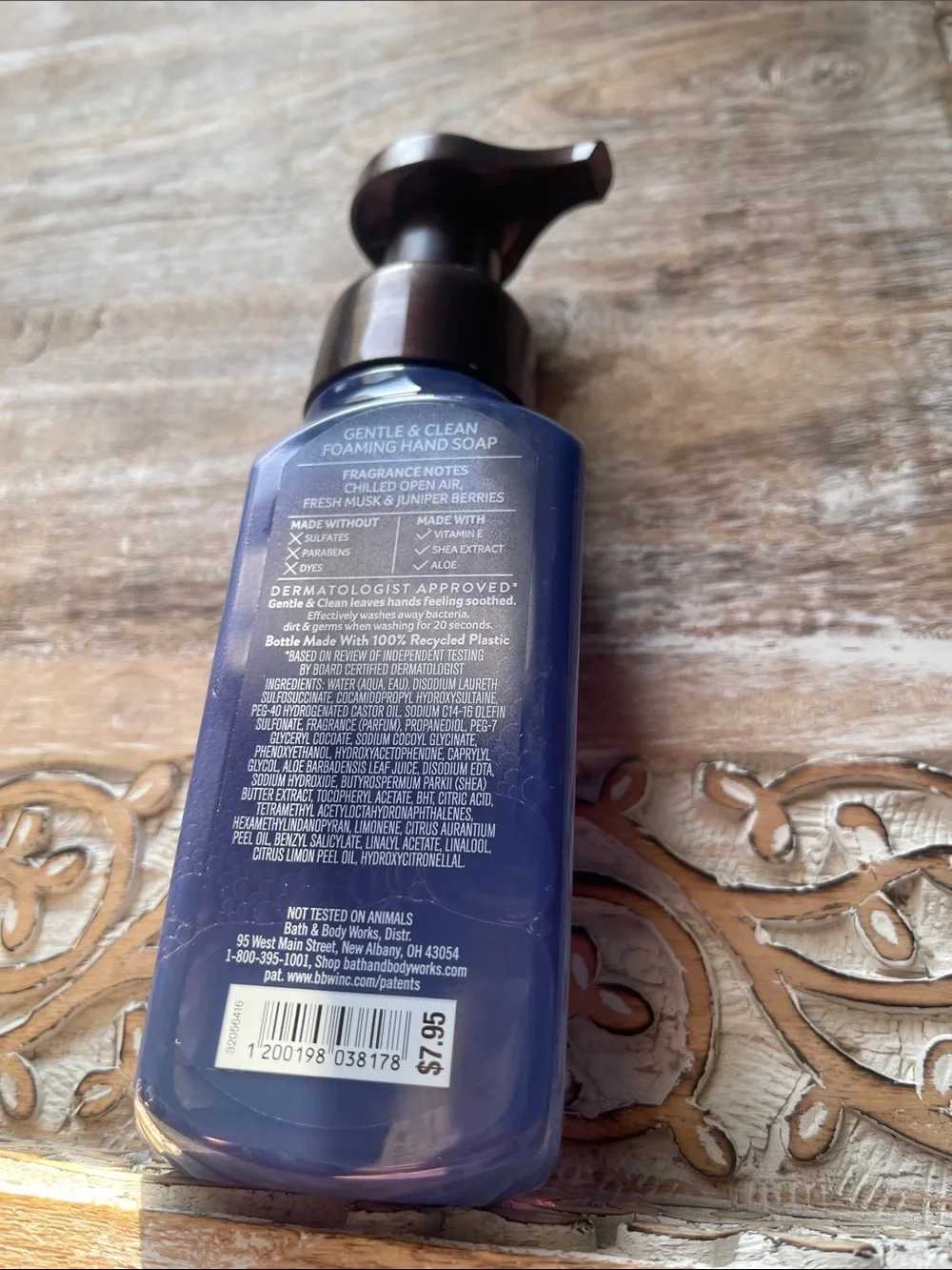 Bath & Body Works Mountainside Mist Foaming Hand Soap - Navy Blue